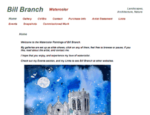 Tablet Screenshot of billbranchartist.com
